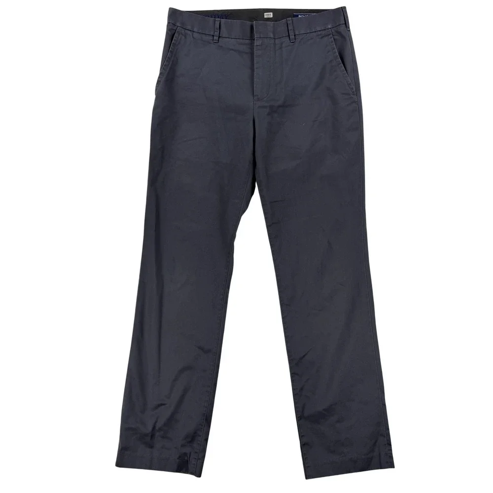 Bonobos Friday Pants Mens 32x32‎ Gray Straight Fit Chino Cotton Casual Office